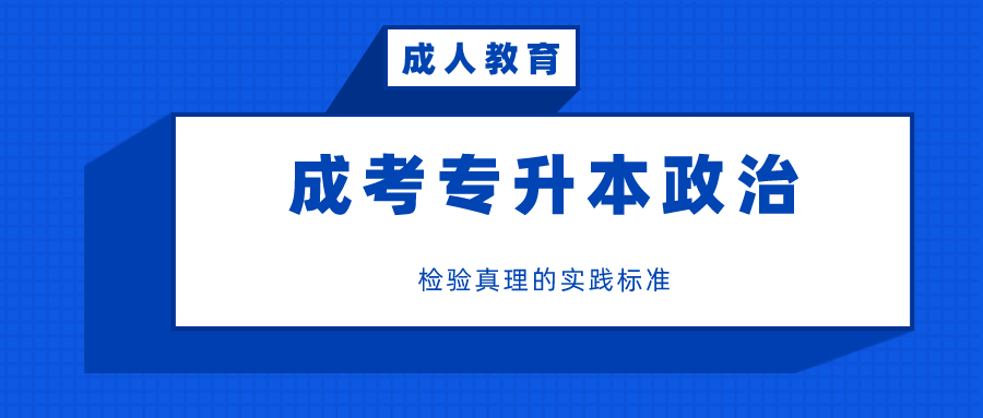 成考专升本政治-检验真理的实践标准