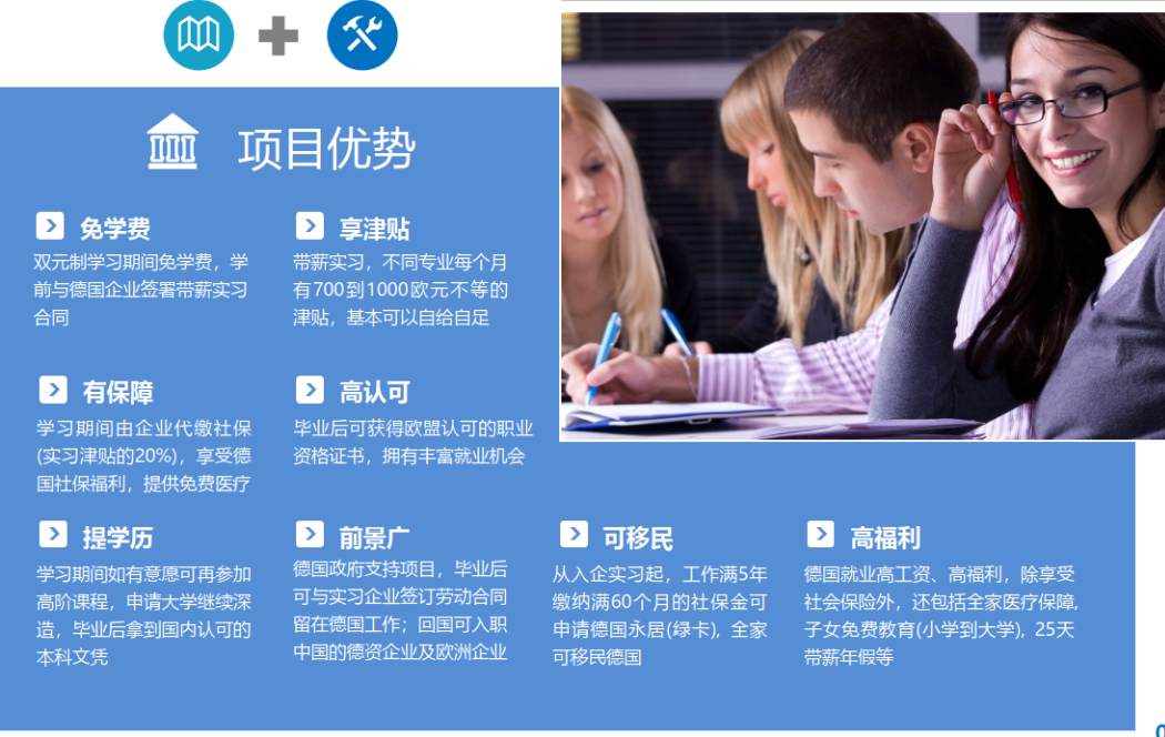 德国双元制留学项目招生简章内容详情，赶紧来看