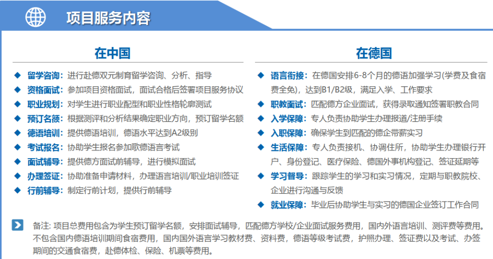 德国双元制留学项目招生简章内容详情，赶紧来看